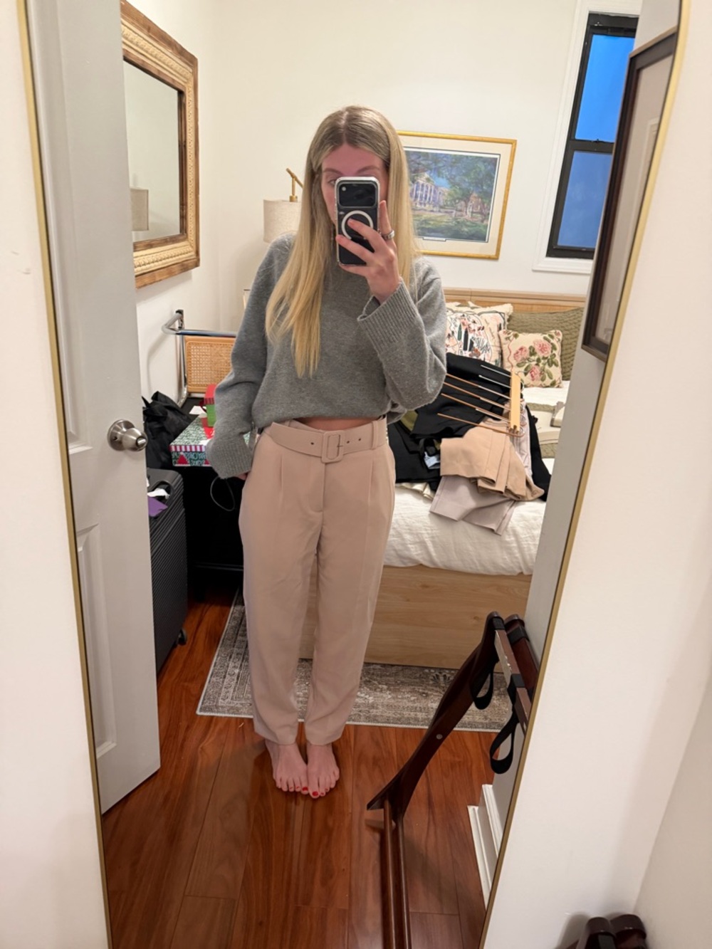 Blush pink women’s trouser from Zara NWT